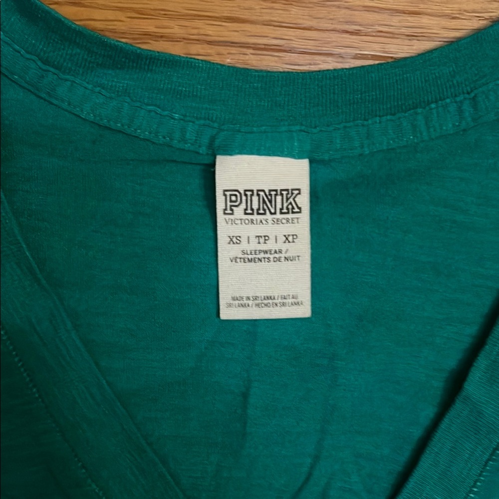 PINK Victoria's Secret Green Women's Top